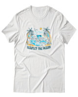 T-Shirt  Γυναικείο - Respect The Oceans - Color Thumbnail Άσπρο