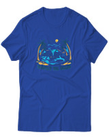T-Shirt  Γυναικείο - Respect The Oceans - Color Thumbnail Μπλέ Ρουά