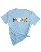 T-Shirt Woman Fashion Γυναικείο - Respect - Color Thumbnail SKY BLUE