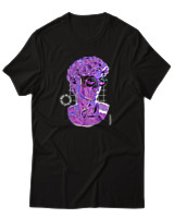 T-Shirt Αντρικό - Resting Bitch Face Mode - Color Thumbnail Μαύρο