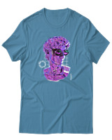 T-Shirt Αντρικό - Resting Bitch Face Mode - Color Thumbnail Τιρκουάζ