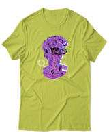 T-Shirt Αντρικό - Resting Bitch Face Mode - Color Thumbnail Λαχανί