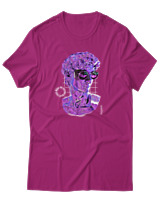 T-Shirt Αντρικό - Resting Bitch Face Mode - Color Thumbnail Φουξια