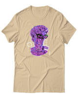 T-Shirt Αντρικό - Resting Bitch Face Mode - Color Thumbnail Μπεζ