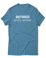 T-Shirt Αντρικό - Retired Party Animal - Color Thumbnail Τιρκουάζ