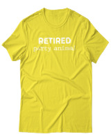 T-Shirt Αντρικό - Retired Party Animal - Color Thumbnail Κίτρινο