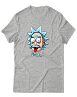 T-Shirt Αντρικό - Rick And Morty - Color Thumbnail Γκρι Μελανζέ