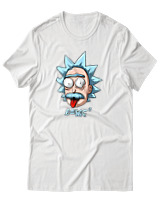 T-Shirt Αντρικό - Rick And Morty - Color Thumbnail Άσπρο