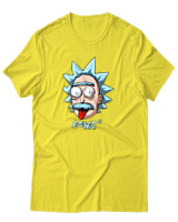 T-Shirt Αντρικό - Rick And Morty - Color Thumbnail Κίτρινο