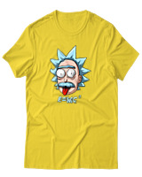 T-Shirt Αντρικό - Rick And Morty - Color Thumbnail Χρυσό Κίτρινο