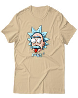 T-Shirt Αντρικό - Rick And Morty - Color Thumbnail Μπεζ