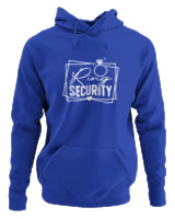 Φούτερ με κουκούλα Γυναικείο - Ring Security - Color Thumbnail Μπλε Ρουά
