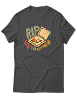 T-Shirt Unisex - Rip Pizza Karton - Color Thumbnail Ανθρακί