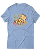 T-Shirt Unisex - Rip Pizza Karton - Color Thumbnail Γαλάζιο