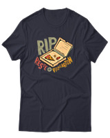 T-Shirt Unisex - Rip Pizza Karton - Color Thumbnail Σκούρο Μπλε