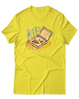T-Shirt Unisex - Rip Pizza Karton - Color Thumbnail Κίτρινο