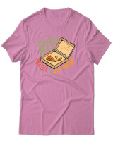 T-Shirt Unisex - Rip Pizza Karton - Color Thumbnail Ροζ