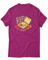 T-Shirt Unisex - Rip Pizza Karton - Color Thumbnail Φουξια