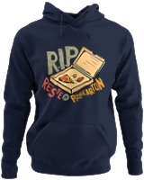 Φούτερ με κουκούλα - Rip Pizza Karton - Color Thumbnail Navy Blue