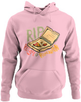 Φούτερ με κουκούλα - Rip Pizza Karton - Color Thumbnail Pink