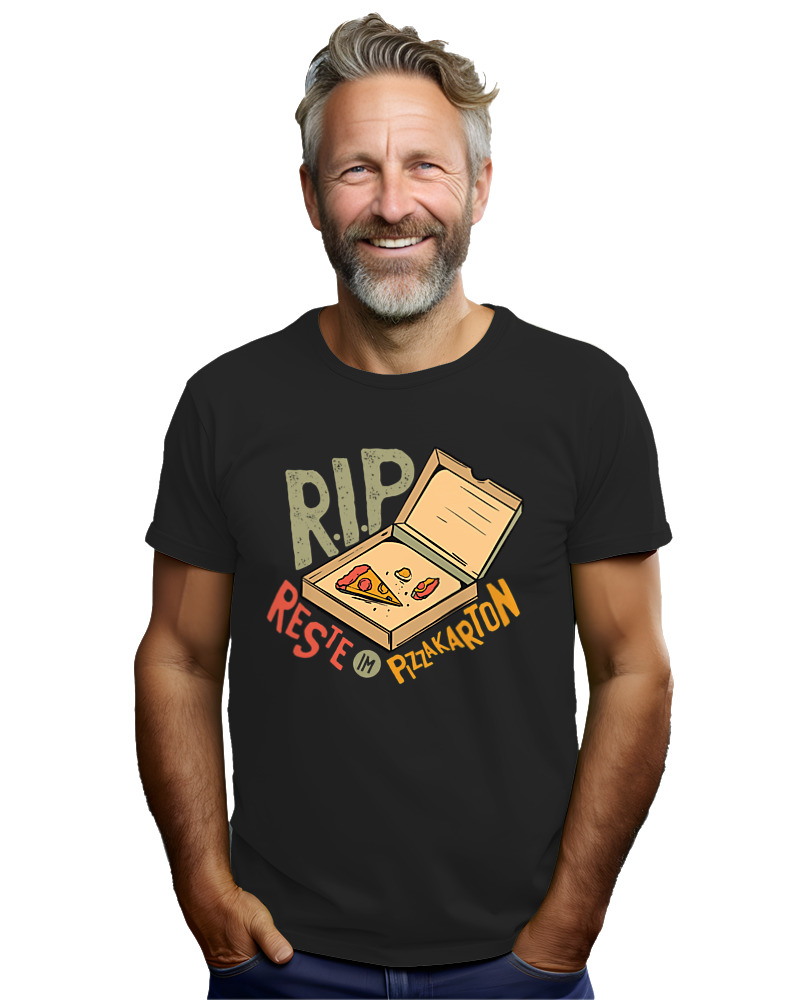T-Shirt Unisex - Rip Pizza Karton - Image 2