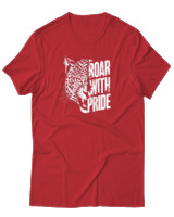 T-Shirt Αντρικό - Roar With Pride - Color Thumbnail Κόκκινο