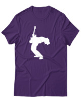 T-Shirt Αντρικό - Rock Guitar - Color Thumbnail Σκούρο Μωβ