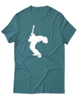 T-Shirt Αντρικό - Rock Guitar - Color Thumbnail Μπλε Πράσινο