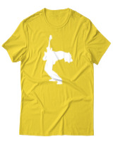 T-Shirt  Γυναικείο - Rock Guitar - Color Thumbnail Κίτρινο Χρυσό