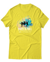 T-Shirt Αντρικό - Rock N Roll - Color Thumbnail Κίτρινο