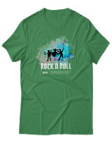 T-Shirt Αντρικό - Rock N Roll - Color Thumbnail Πράσινο