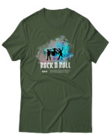 T-Shirt Αντρικό - Rock N Roll - Color Thumbnail Κυπαρισσί