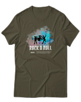T-Shirt Αντρικό - Rock N Roll - Color Thumbnail Χακί