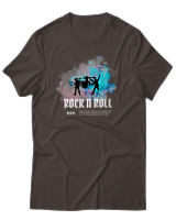 T-Shirt Αντρικό - Rock N Roll - Color Thumbnail Καφέ