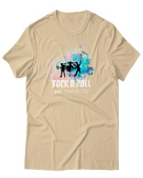 T-Shirt Αντρικό - Rock N Roll - Color Thumbnail Μπεζ