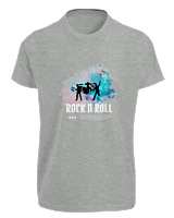 T-Shirt Fit Αντρικό - Rock N Roll - Color Thumbnail Γκρι Μελανζέ