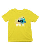 T-Shirt  Παιδικό - Rock N Roll - Color Thumbnail Κίτρινο
