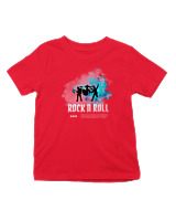 T-Shirt  Παιδικό - Rock N Roll - Color Thumbnail Κόκκινο