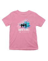 T-Shirt  Παιδικό - Rock N Roll - Color Thumbnail Ροζ