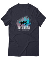 T-Shirt  Γυναικείο - Rock N Roll - Color Thumbnail Σκούρο Μπλέ