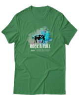 T-Shirt  Γυναικείο - Rock N Roll - Color Thumbnail Πράσινο