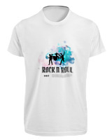 T-Shirt Fit Αντρικό - Rock N Roll - Color Thumbnail 'Ασπρο