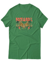 T-Shirt Αντρικό - Rock N Roll - Color Thumbnail Πράσινο