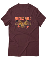 T-Shirt Αντρικό - Rock N Roll - Color Thumbnail Μπορντό
