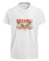 T-Shirt Fit Αντρικό - Rock N Roll - Color Thumbnail 'Ασπρο