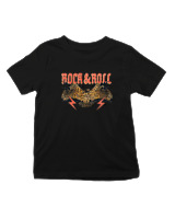 T-Shirt  Παιδικό - Rock N Roll - Color Thumbnail Μαύρο