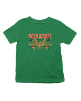 T-Shirt  Παιδικό - Rock N Roll - Color Thumbnail Πράσινο