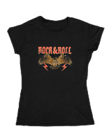 Κοριτσίστικο Κοντομανικο Παιδικό - Rock N Roll - Color Thumbnail Μαύρο