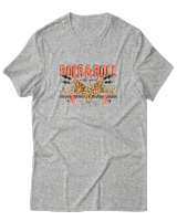 T-Shirt  Γυναικείο - Rock N Roll - Color Thumbnail Γκρί Μελανζέ