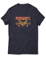 T-Shirt  Γυναικείο - Rock N Roll - Color Thumbnail Σκούρο Μπλέ